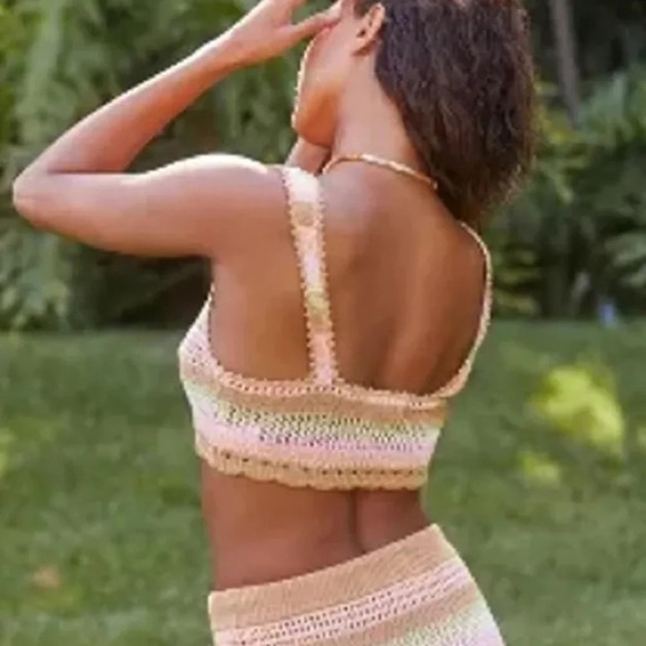 Anthropologie L*Space  Buena Vista Crochet Bralette Small - Picture 4 of 5